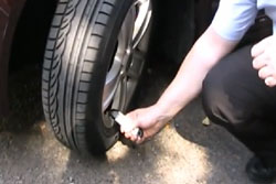 Tyre pressure check